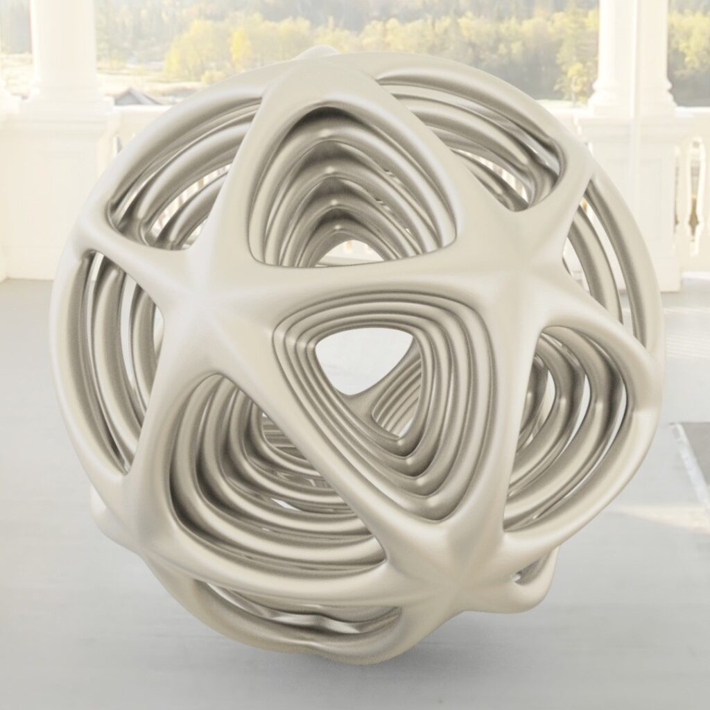 Custom sphere #3d #3darcwest #3dprinting #3dprinted #3dprint #3dmodeling #instagood #instagram #digitalart #yvelines #iledefrance #parametric #saintgermainenlaye #sphere #sphère #paris #octogonal #fourqueux #fusion360 #modelisation #octogone #decoration #instagood…