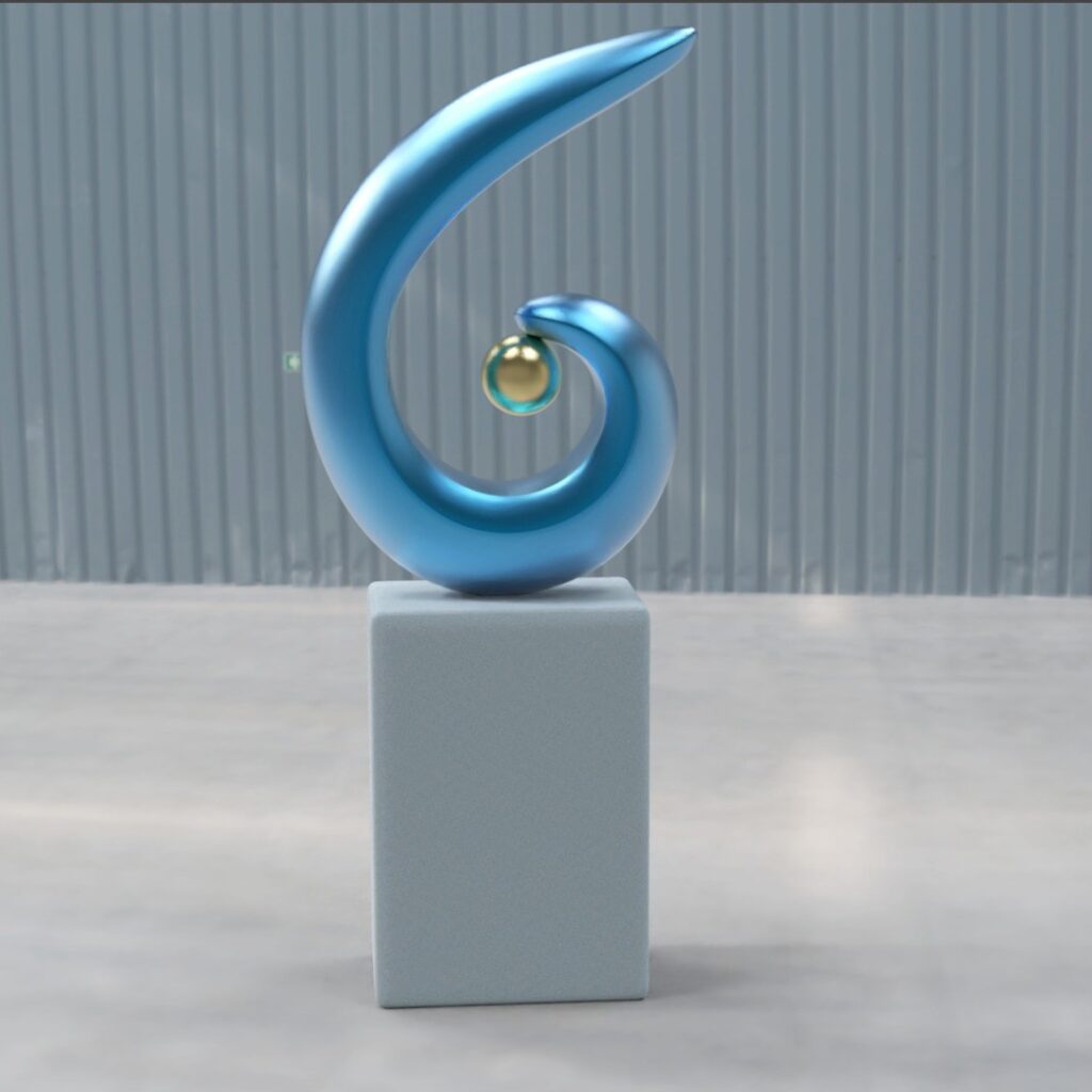 Abstract sculpture #3d #3darcwest #3dprinting #3dprinted #3dprint #3dmodeling #instagood #instagram #digitalart #yvelines #iledefrance #abstractart #saintgermainenlaye #abstraitart #abstract #paris #art3d #fourqueux #maxonzbrush #modelisation #digitalart #decoration #instagood…