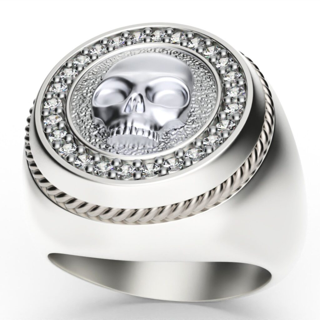 Ring Bague #3d #3darcwest #3dprinted #3dprinter #3dprinting #3dmodel #3dmodeling #3dmodelling #3dmodels #metal #artist #artwork #art #digitalart #silver #diamant #bijoux #decointerieur #bague #bagues #jewellery #baguecrane #skullcollection…