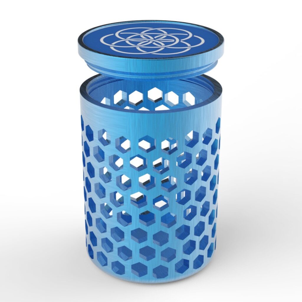 Honeycomb box #3d #3darcwest #3dprinting #3dprinted #3dprint #3dmodeling #instagood #instagram #digitalart #yvelines #iledefrance #saintgermainenlaye #cylinder #box #paris #octogonal #fourqueux #fusion360 #modelisation #honeycomb #decoration #instagood #78…