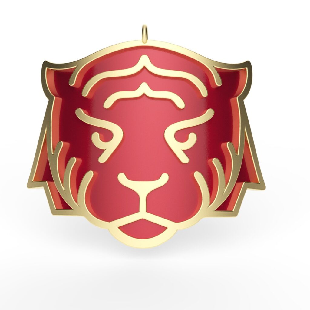 Tiger pendant #instagram #3d #3darcwest #3dprinting #3dprints #3dprinted #3dmodeling #3dmodel #instapic #instaimage #instapicture #pendant #decohome #yvelines #tiger #digitalart #customization #paris #chinesetiger #animaux #animals #tigre #or…