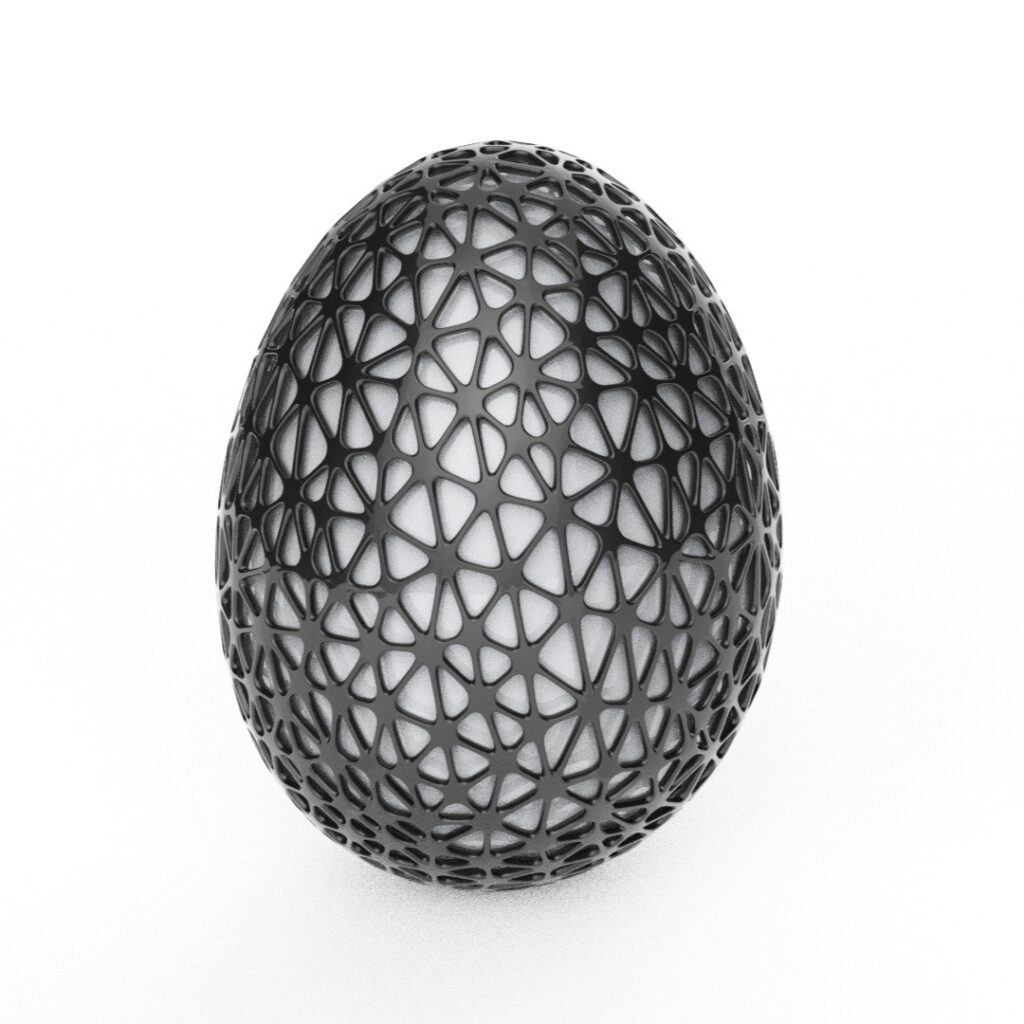 Egg oeuf #instagram #3d #3darcwest #3dprinting #3dprints #3dprinted #3dmodeling #3dmodel #instapic #instaimage #instapicture #voronoi #easter #yvelines #easterdecor #pâques #paques #paris #frenchtouch #paques2022 #design #voronoi3d #egg…