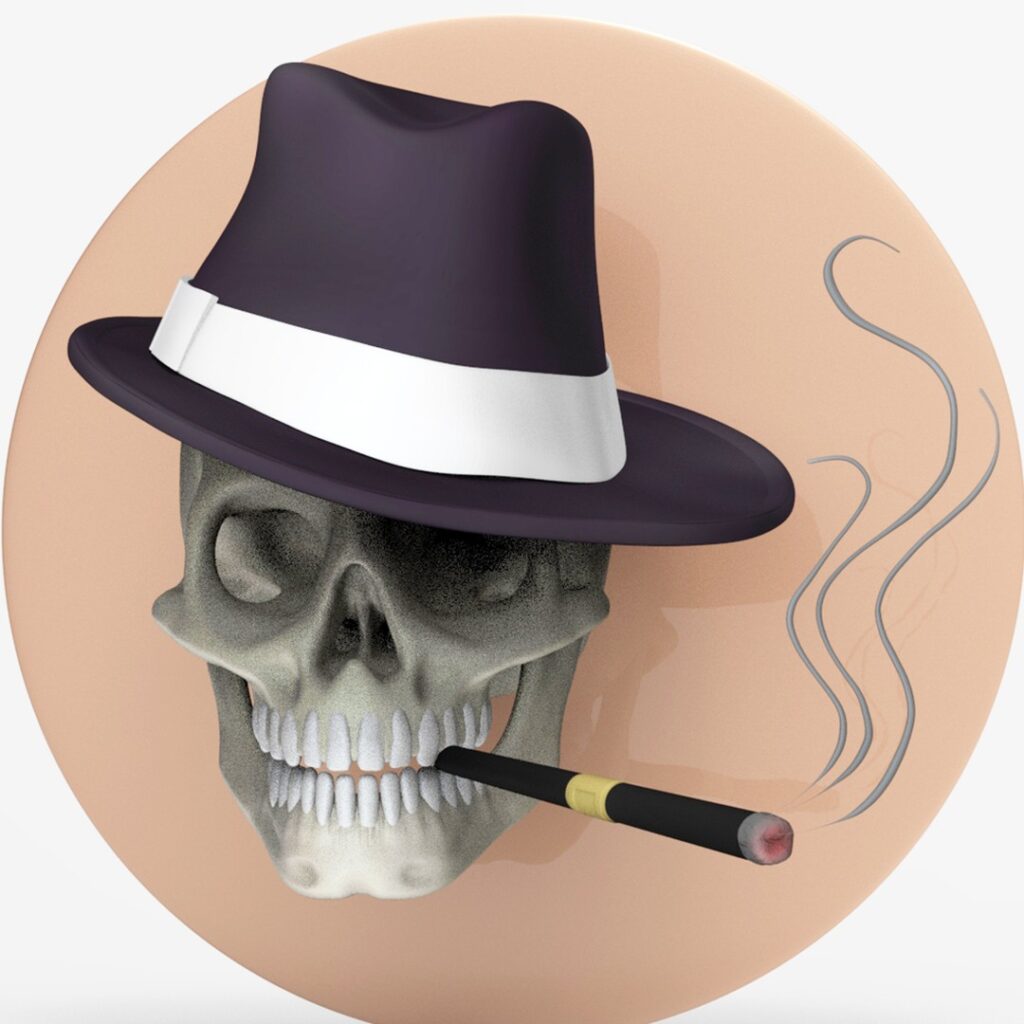 Skull Collectibles https://opensea.io/ArcWest #3d #3dmodel #3darcwest #collectible #collectibles #skull #ethereum #opensea #instalike #instagram #poker #skullstyle #cigar #smoke #stylized #stylizedart #modelling #iledefrance #yvelines #usa #retro #hat…
