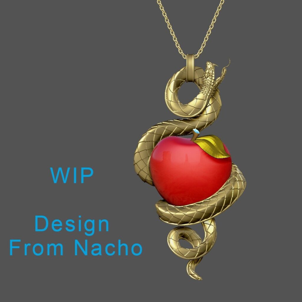 Pendant #3d #3darcwest #3dprinting #3dprinted #3dprint #bijoux #instaart #instagram #bijou #yvelines #iledefrance #collierserpent #collierfemme #snakependant #snake #paris #serpent #pomme #paris #pendant #collierpersonnalisÃ© #collier #pic #78…