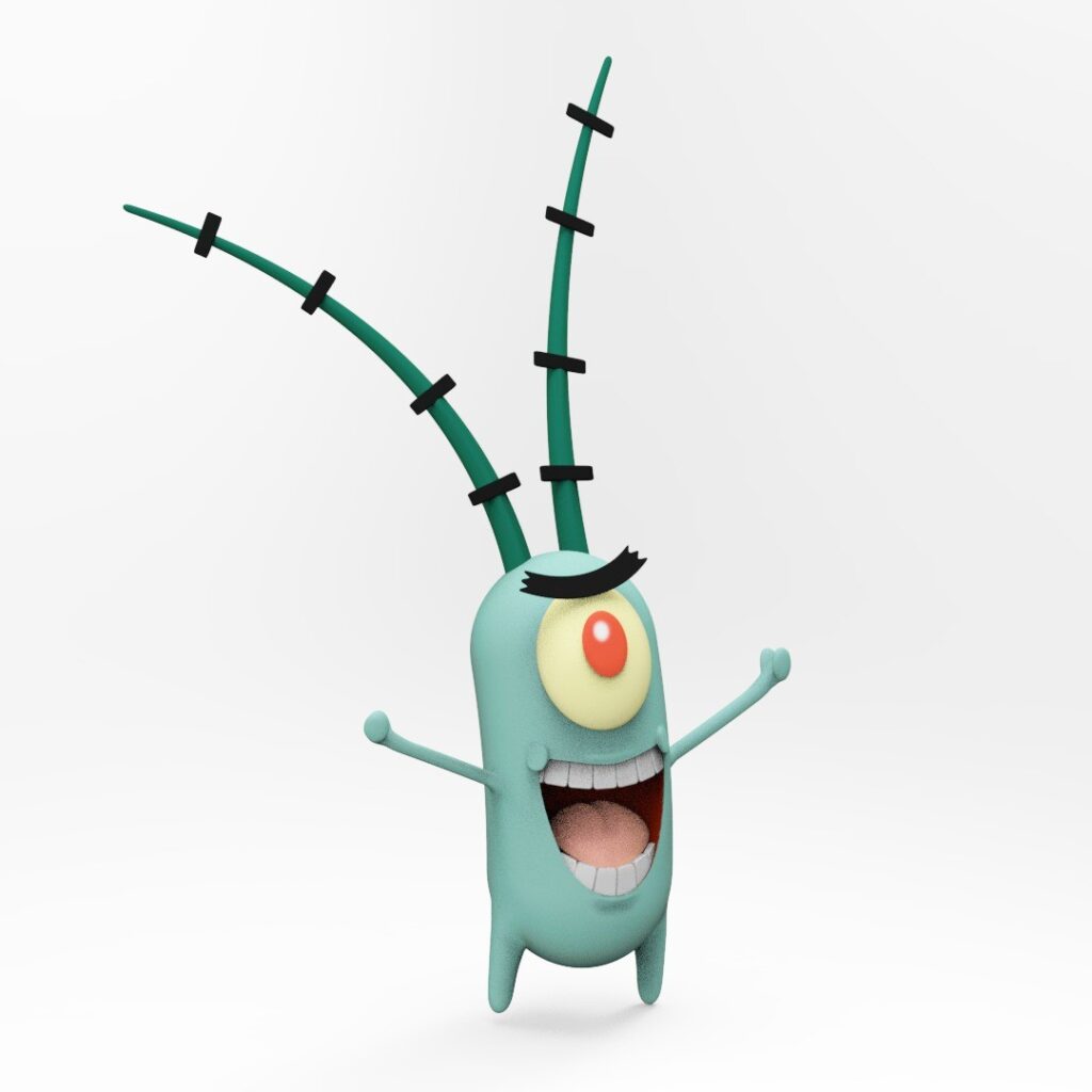 Plankton #3d #3darcwest #3dprinting #3dprinted #3dprint #3dmodeling #animation #instagram #digitalart #yvelines #iledefrance #bobleponge #artistoninstagram #dessinanimÃ© #paris #charactermodeling #boblÃ©ponge #plancton #plankton #artistsoninstagram #planktonbobleponge #instagood #78 #3dmodel…