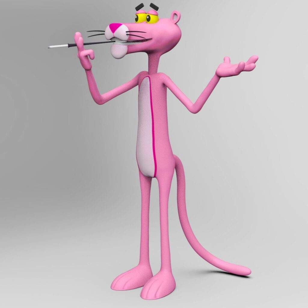 Pink Panther 3D La PanthÃ¨re Rose #3d #3darcwest #3dprinting #3dmodeling #3dmodel #3dprinting #3dprinter #3dprint #animals #cartoon #3dmodeling #modeling #dÃ©co #dessinanimÃ© #blackeedwards #decointerieur #characterdesign #panthÃ¨rerose #paris…