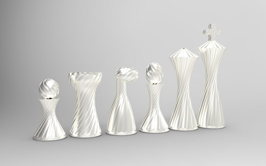 Chess pieces #instagram #3d #3darcwest #3dprinting #3dprints #3dprinted #3dmodeling #3dmodel #chess #3dprint #3dprinter #3dmodeling #3dmodel #vase3dprint #yvelines #commisssions #artistsoninstagram #instapic #instaimage #instapicture #picoftheday #modelisation #modÃ©lisation…