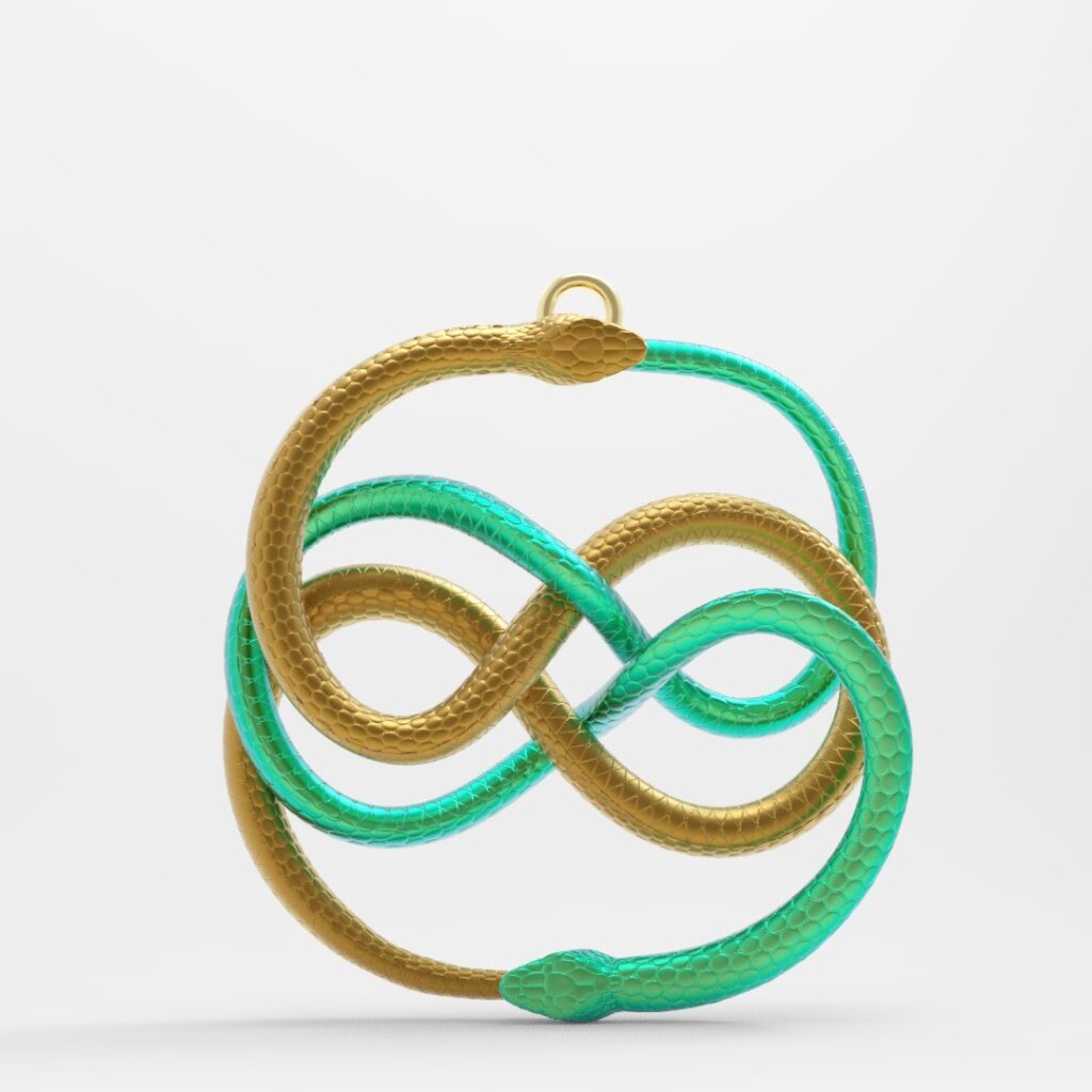 WUIVRE Celtic Symbol #3d #3darcwest #3dprinting #3dprinted #3dprint #bijoux #instaart #instagram #bijou #yvelines #iledefrance #chaÃ®non #collierfemme #chainon #lowpoly #paris #celtic #celtics #paris #pendant #collierpersonnalisÃ© #collier…