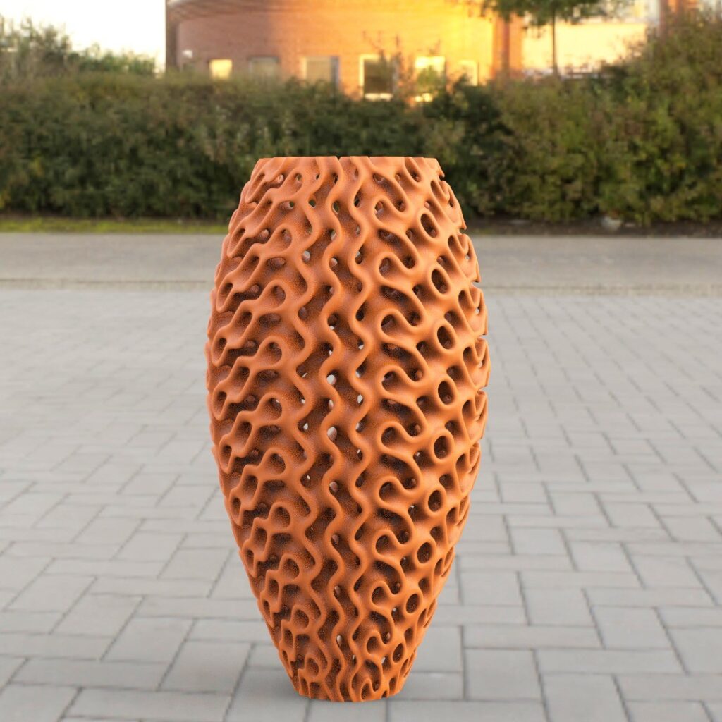 Vase gyroid #3d #3dprint #3darcwest #3model #3modelling #3dprinted #digitalart #digital3d #digitaldesign #bigpot #impression3d #pot #modelisation3d #yvelines #instaart #instapic #picoftheday #instagram #insta #instagood #78 #vase #deco…
