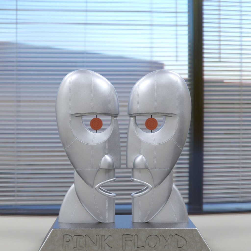 Pink Floyd Division Bell record cover 3D #3d #3darcwest #3dprinting #3dprinted #3dprint #sculptures #instagram #3dart #yvelines #iledefrance #pinkfloyddivisionbell #divisionbell #musique #music #paris #art3d #commissionsopen #pinkfloyd…