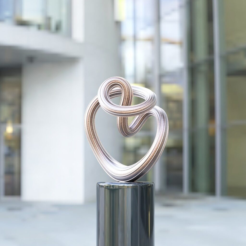 Abstract shape #3d #3darcwest #3dprinting #3dprinted #3dprint #sculptures #instaart #instagram #3dart #yvelines #iledefrance #abstractart #abstraitart #abstract #paris #art3d #loops #paris #opencommissions #digitalsculpture #decoration #pic #78…