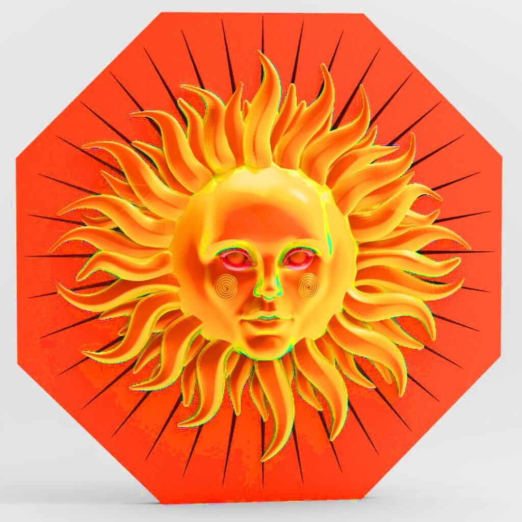 Sun 3D #3d #3darcwest #3dprinting #3dprinted #3dprint #sculptures #instagram #3dart #yvelines #iledefrance #cinema #cadransolaire #soleil #sundial #paris #art3d #commissionsopen #paris #commissions #digitalart #sunrise #sun #78…