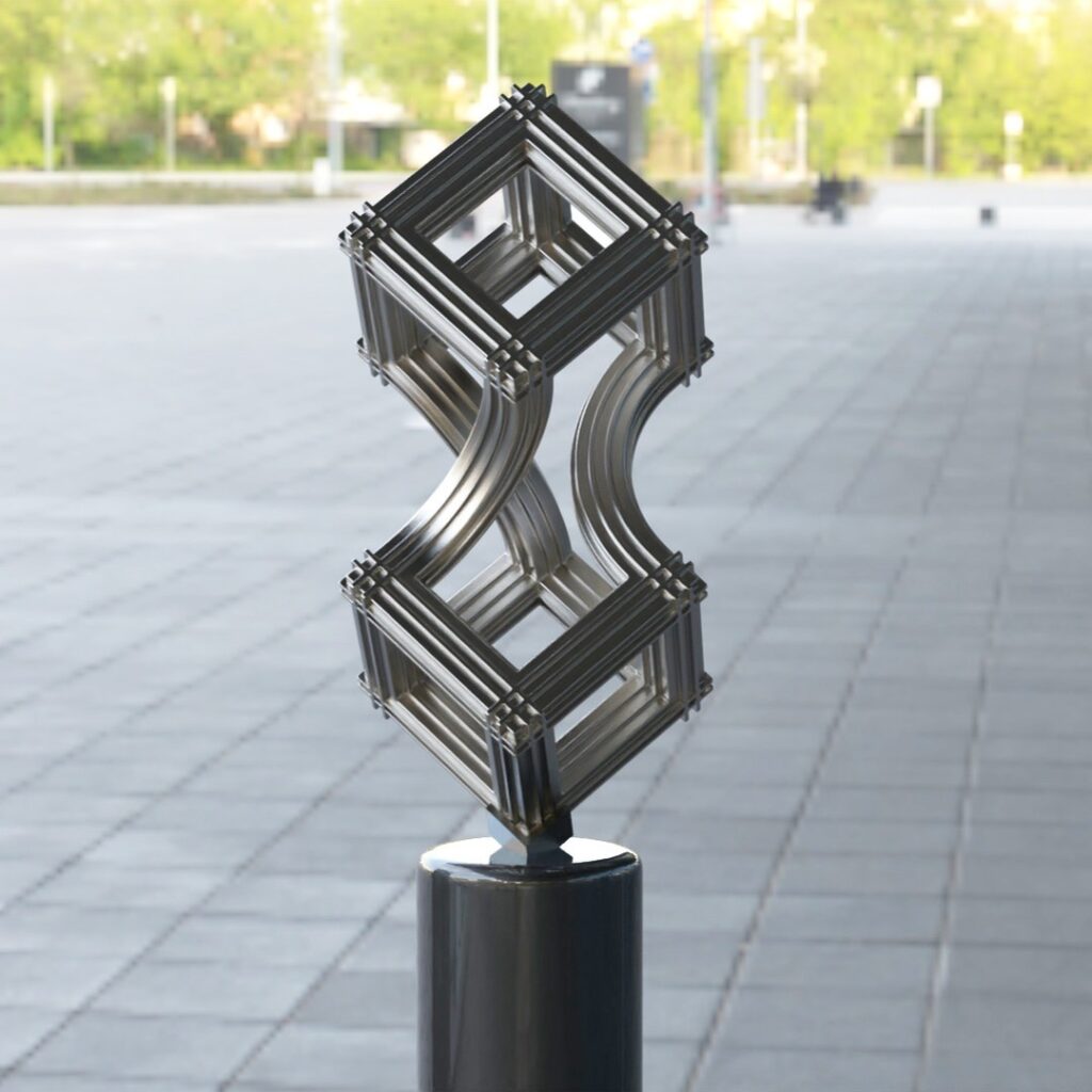 Cubes interconnected #3d #3darcwest #3dprinting #3dprinted #3dprint #sculptures #instaart #instagram #3dart #yvelines #iledefrance #abstractart #abstraitart #abstract #paris #art3d #cubes #cube #opencommissions #digitalsculpture #decoration #pic #78…