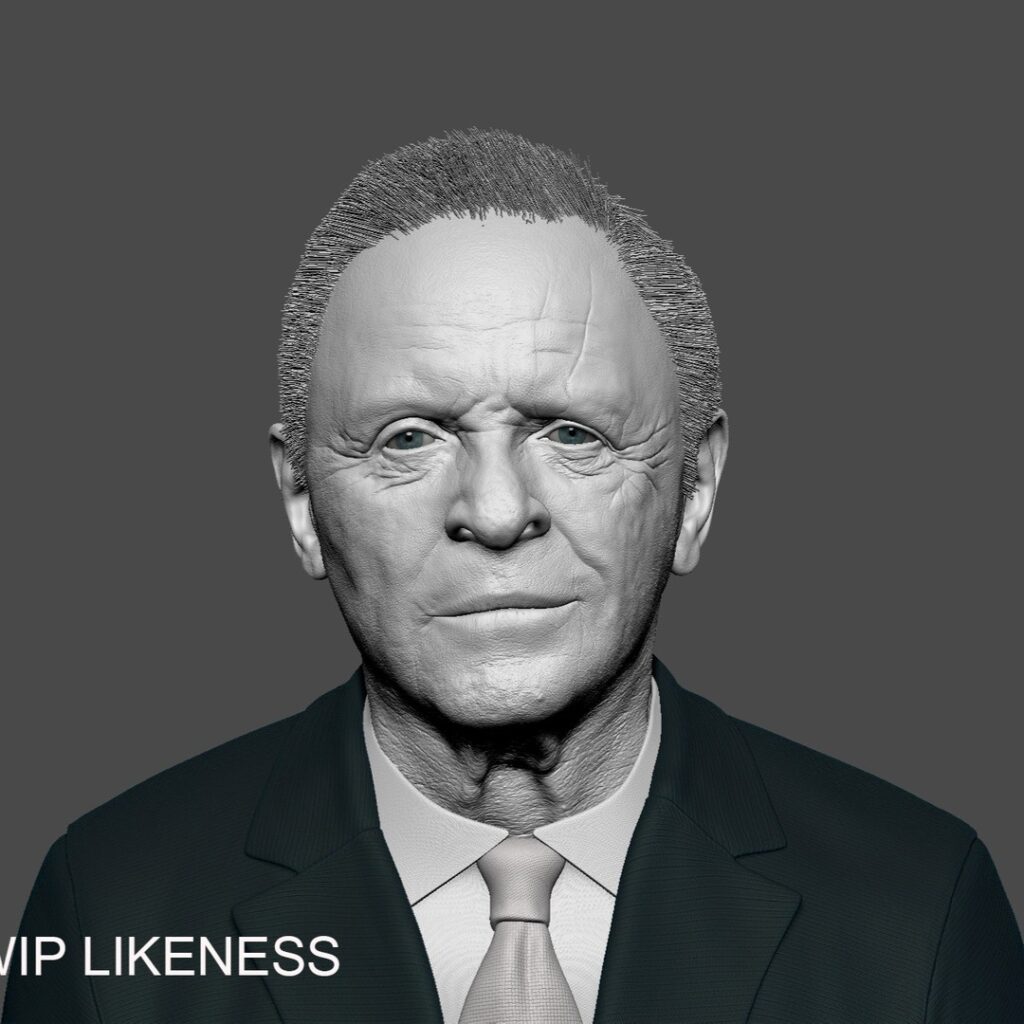 WIP LIKENESS digital Anthony Hopkins #3d #3darcwest #3dprinting #3dprinted #3dprint #3dmodeling #zbrushart #instagram #digitalart #yvelines #iledefrance #instalike #artistoninstagram #art #paris #zbrush #follow #zbrushsculpt #modelisation #artistsoninstagram…