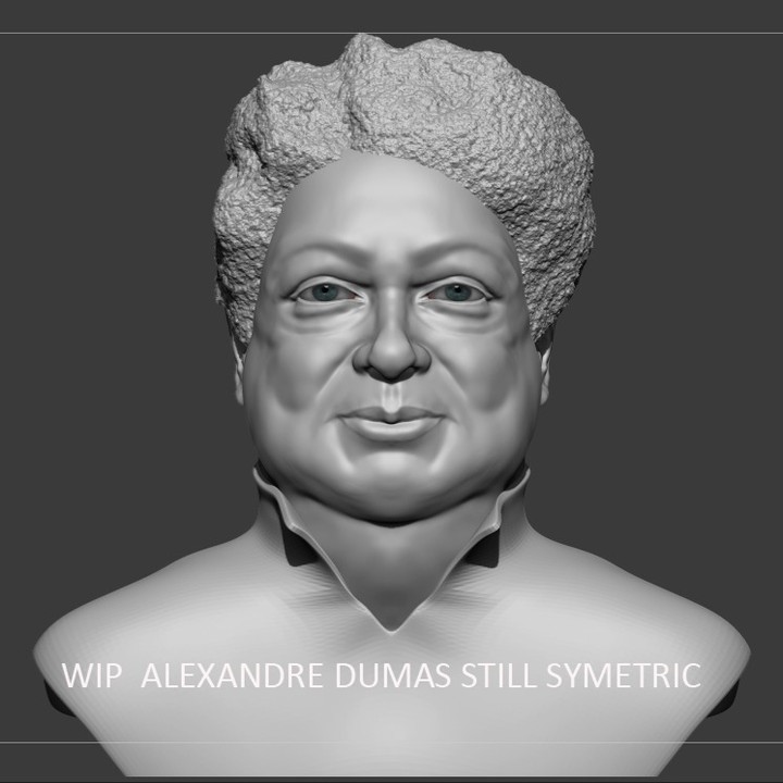 Work In Progress Alexandre Dumas #threemusketeers #lestroismousquetaires #alexandredumas #littérature #frenchliterature #countofmontecristo #montecristo #chateaudemontecristo #statuealexandredumas #modelling #zbrush #zbrushsculpt #litteratureclassique #livresaventures #adventurebooks #frenchliterature #fiction #thethreemusketeers #readinglist #portos…