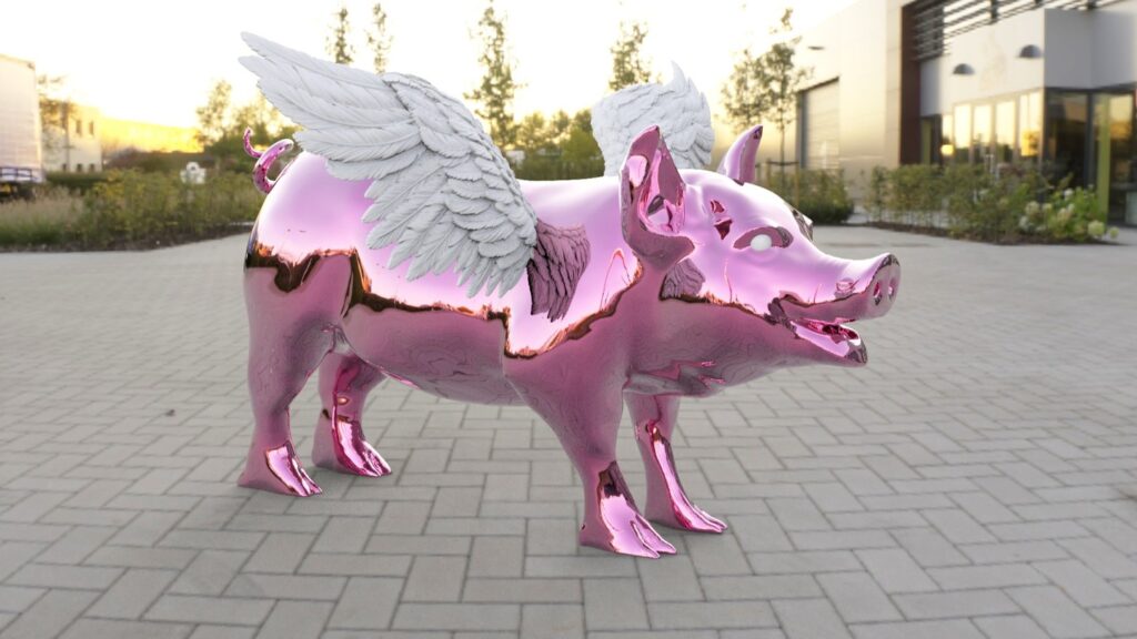 Pig can fly #3d #3darcwest #3dprinting #3dmodeling #3dmodel #3dprinting #3dprinter #3dprint #animals #animal #pig #sculpting #pigflying #flyingpig #rÃ©sine #decointerieur #3dmodels #animaux #paris #stereolithography #resin #insta…