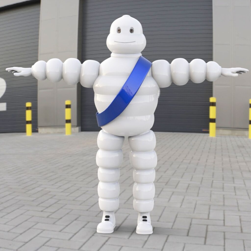 Bibendum Michelin 3D #3d #3darcwest #3dcharacter #3dmodeling #3dmodel #3dcharacterdesign #pneuart #modelowanieust #kosmetologia #beauty #kaws #sculpting # #bibendum #michelin #decointerieur #3dmodels #bibendumbar #characterartist #michelinart #characterart #insta…
