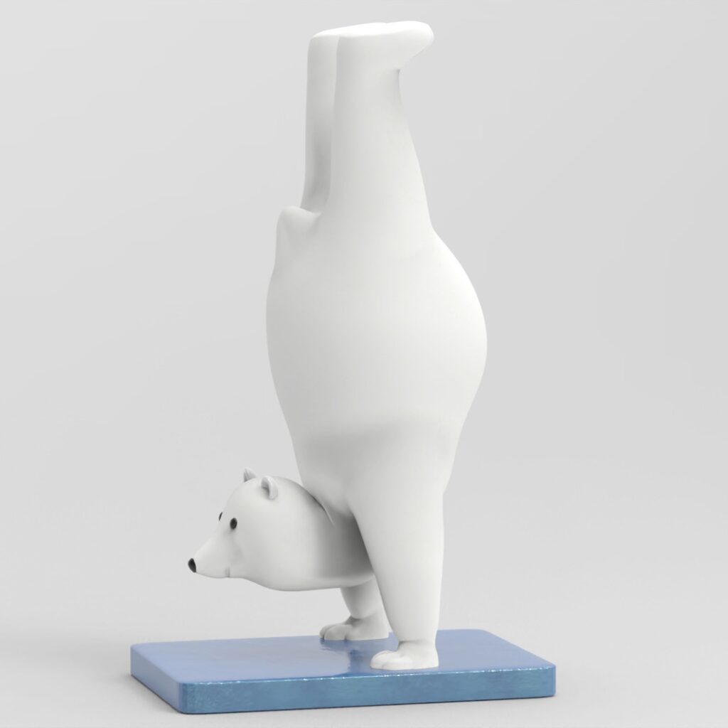 Acrobatic bear #3d #3darcwest #3dcharacter #3dmodeling #3dmodel #3dcharacterdesign #ourscharacters #acrobaticbear #ours #bear #zbrush #sculpting #dÃ©co #dÃ©coration #dessinanimÃ© #decointerieur #3dmodels #characterdesign #characterartist #filmanimation #characterart #insta #instagram…