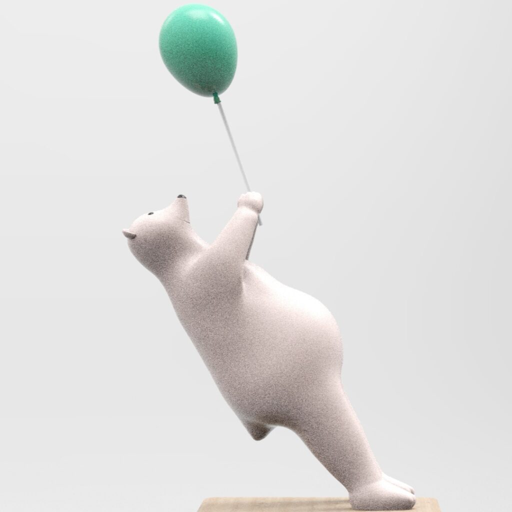 Bear Ballon #3d #3darcwest #3dcharacter #3dmodeling #3dmodel #3dcharacterdesign #ourscharacters #balloonsð #ours #bear #zbrush #sculpting #pixarremy #cuisiner #dessinanimÃ© #decointerieur #3dmodels #characterdesign #characterartist #filmanimation #characterart #insta #instagram…