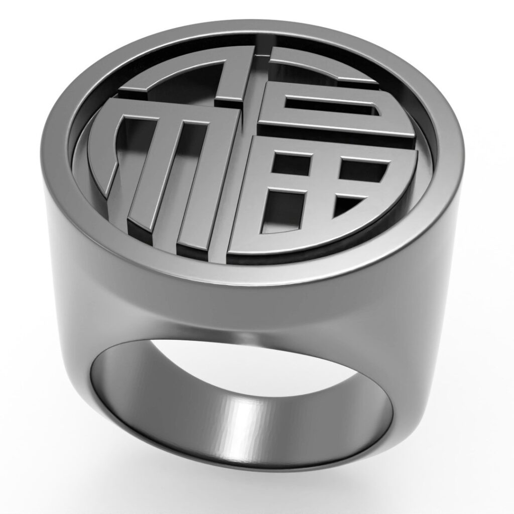 Ring Chinese Symbol #3darcwest #3dprinting #3dprinted #3dprint #ring #chinesesymbols #instagram #chinese #yvelines #iledefrance #ringdesign #jewellery #abstract #paris #rings #chinesering #symbolchinese #opencommissions #digitalsculpture #bijoux #pic #78…