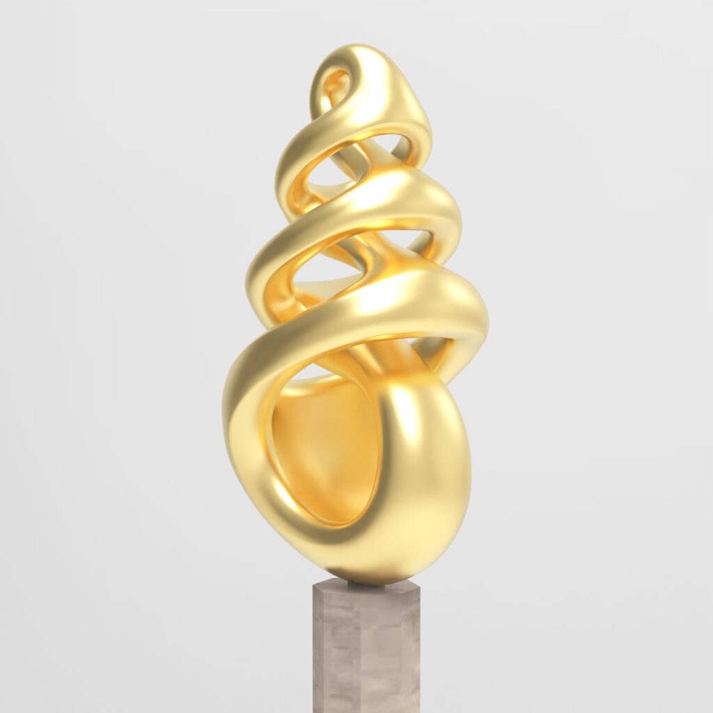 Knots Sculpture #3d #3darcwest #3dprinting #3dprinted #3dprint #sculptures #instaart #instagram #3dart #yvelines #iledefrance #abstractart #abstraitart #abstract #paris #art3d #loops #paris #opencommissions #digitalsculpture #decoration #pic #78…