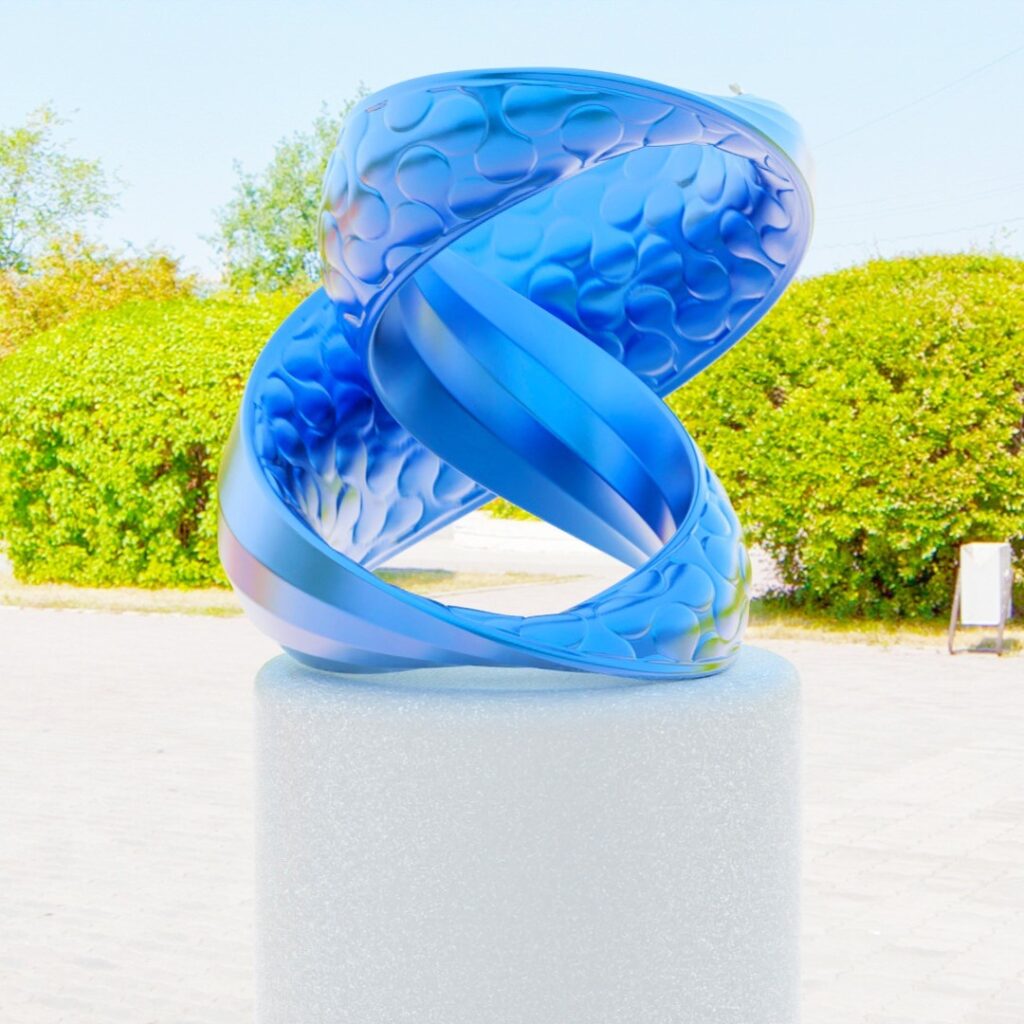 Abstract shape #3d #3darcwest #3dprinting #3dprinted #3dprint #sculptures #instaart #instagram #3dart #yvelines #iledefrance #abstractart #abstraitart #abstract #paris #art3d #loops #paris #opencommissions #digitalsculpture #decoration #pic #cgartist…