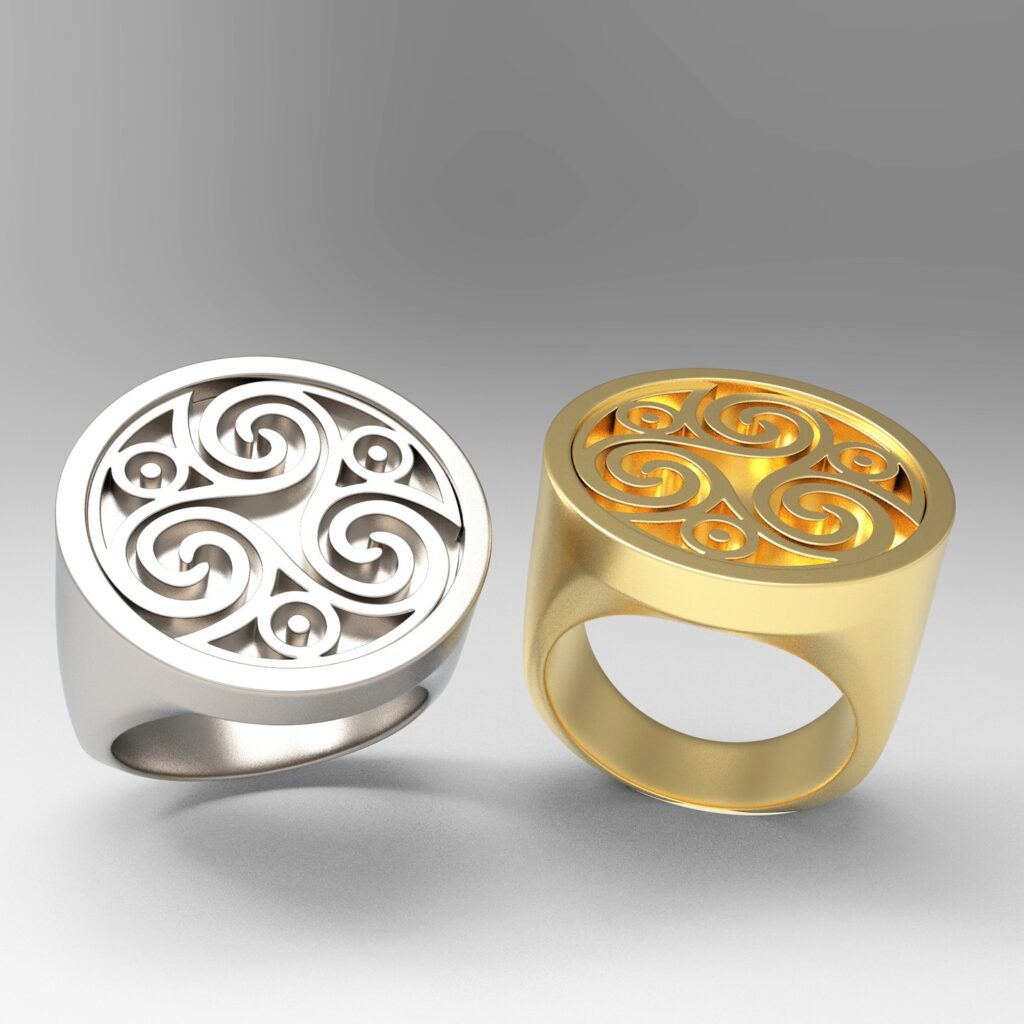 Ring Celtic pattern #3darcwest #3dprinting #3dprinted #3dprint #ring #chanel #instagram #ringluxury #yvelines #iledefrance #ringdesign #jewellery #ringceltic #paris #rings #celticpattern #celtic #opencommissions #digitalsculpture #bijoux #pic #78…