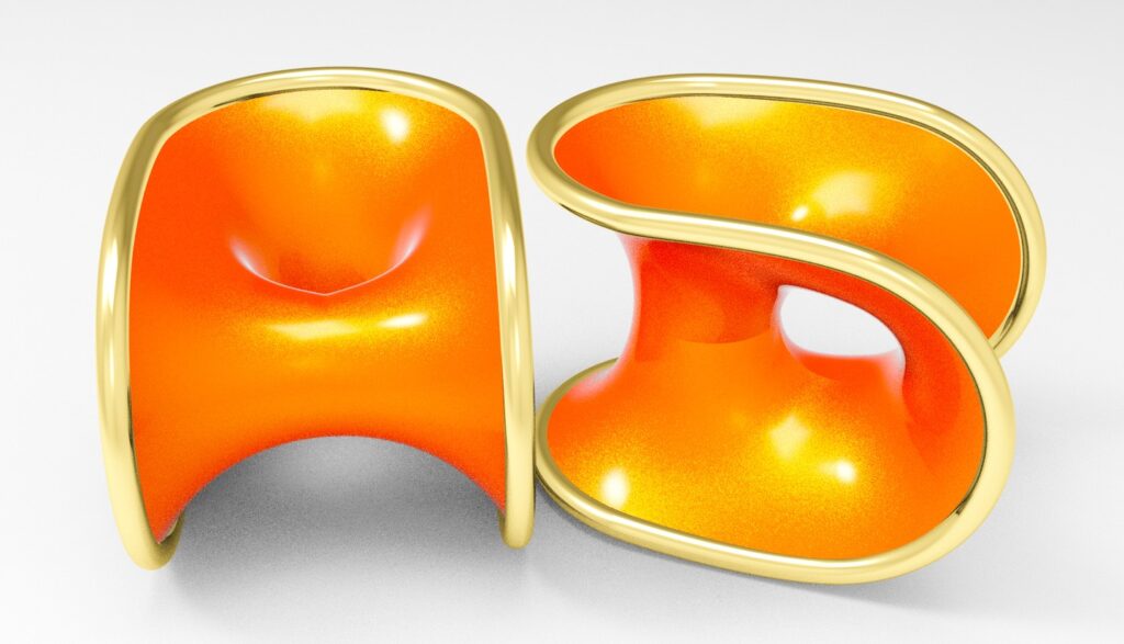 Worm holes #3d #3darcwest #3dprinting #3dprinted #3dprint #wormhole #instaart #instagram #3dart #yvelines #iledefrance #abstractart #abstraitart #abstract #paris #chairwormhole #chair #paris #opencommissions #digitalsculpture #decoration #pic #cgartist…