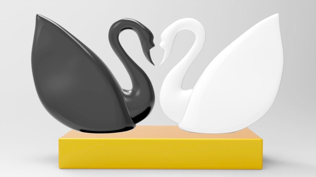 Cygnes / Swans #3dprint #3dmodeling #instagood #instagram #digitalart #yvelines #iledefrance #parametric #gold #cygnes #swans #paris #cygne #france #abstractart #modelisation #artabstrait #decoration #instagood #78 #3dmodel #deco…