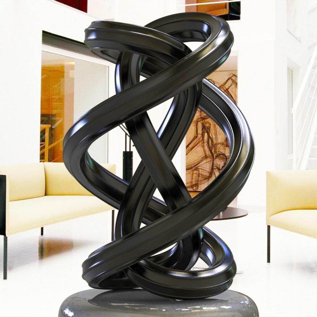 Loop 3d #3darcwest #3dprinting #3dprinted #3dprint #sculptures #instaart #instagram #3dart #yvelines #iledefrance #abstractart #abstraitart #abstract #paris #art3d #loops #paris #opencommissions #digitalsculpture #decoration #pic #cgartist #sculptureart…
