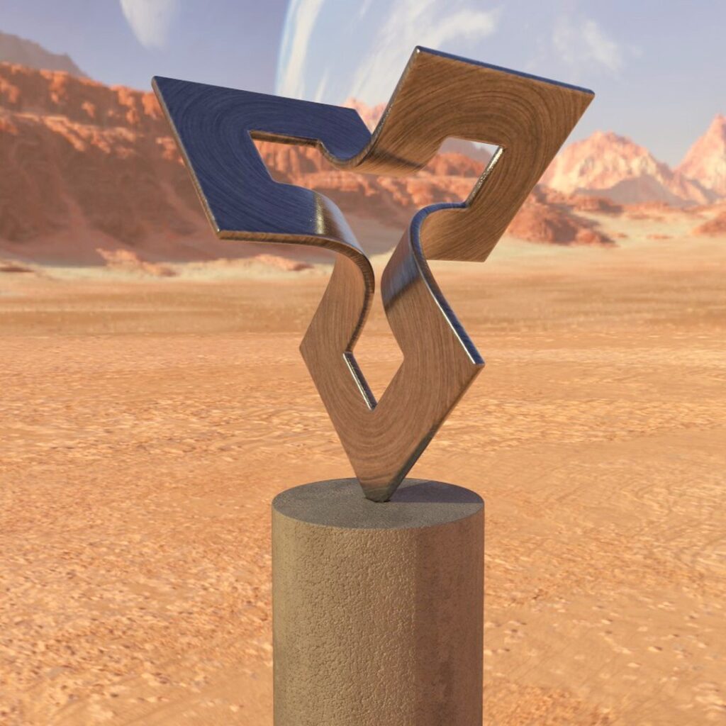 3D sculpture By Zachary Steimman Metal and concret #3darcwest