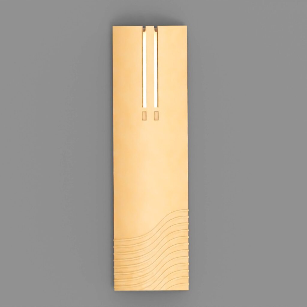 Wall Lamp Cette lampe murale, Ã©lÃ©gamment conÃ§ue, allie fonctionnalitÃ© et style avec sa forme arrondie et ses nuances douces de beige. Parfaite pour crÃ©er une…