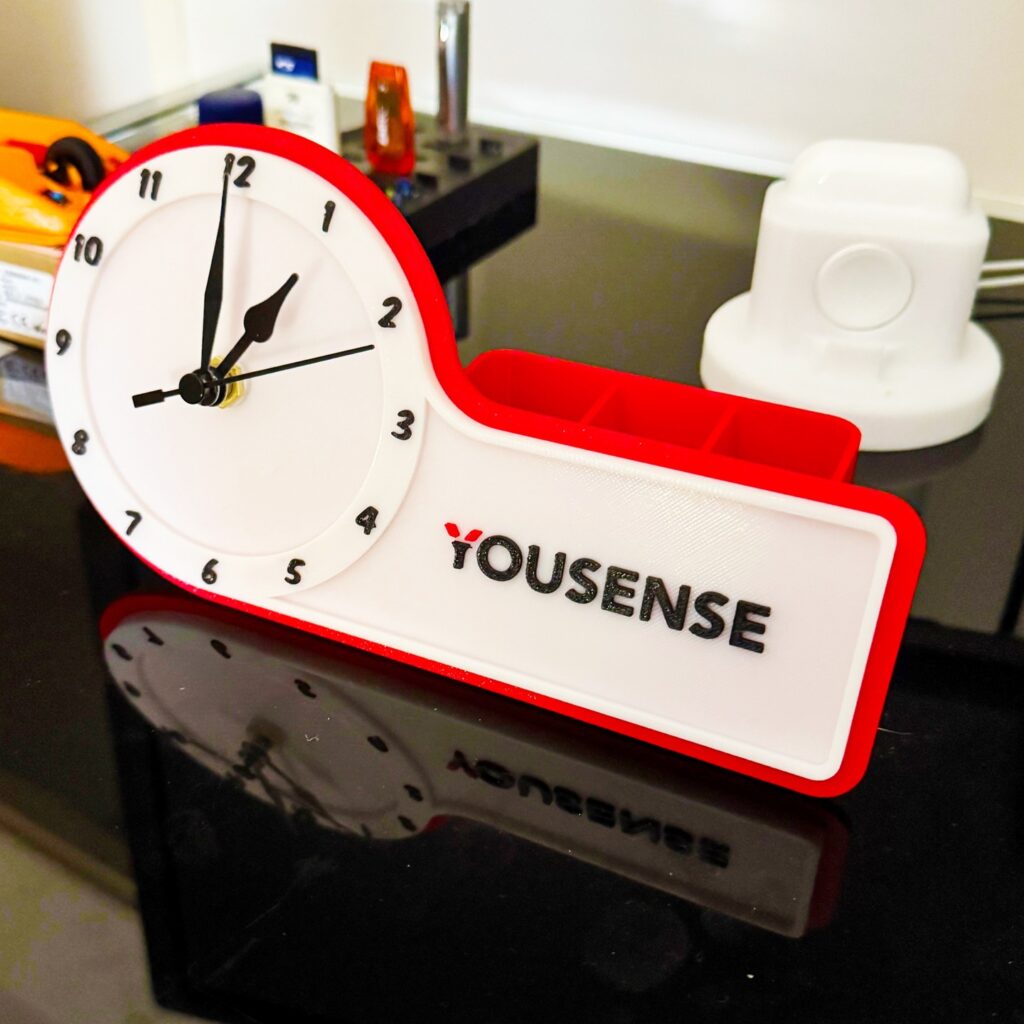 3d printed Desk clock branded. #3darcwest #clock #desk #deskclock #deskclocks #horlogedesign #horlogedebureau #bureau #3dprinting #3dprinted #impression3d #impression3dfrance
