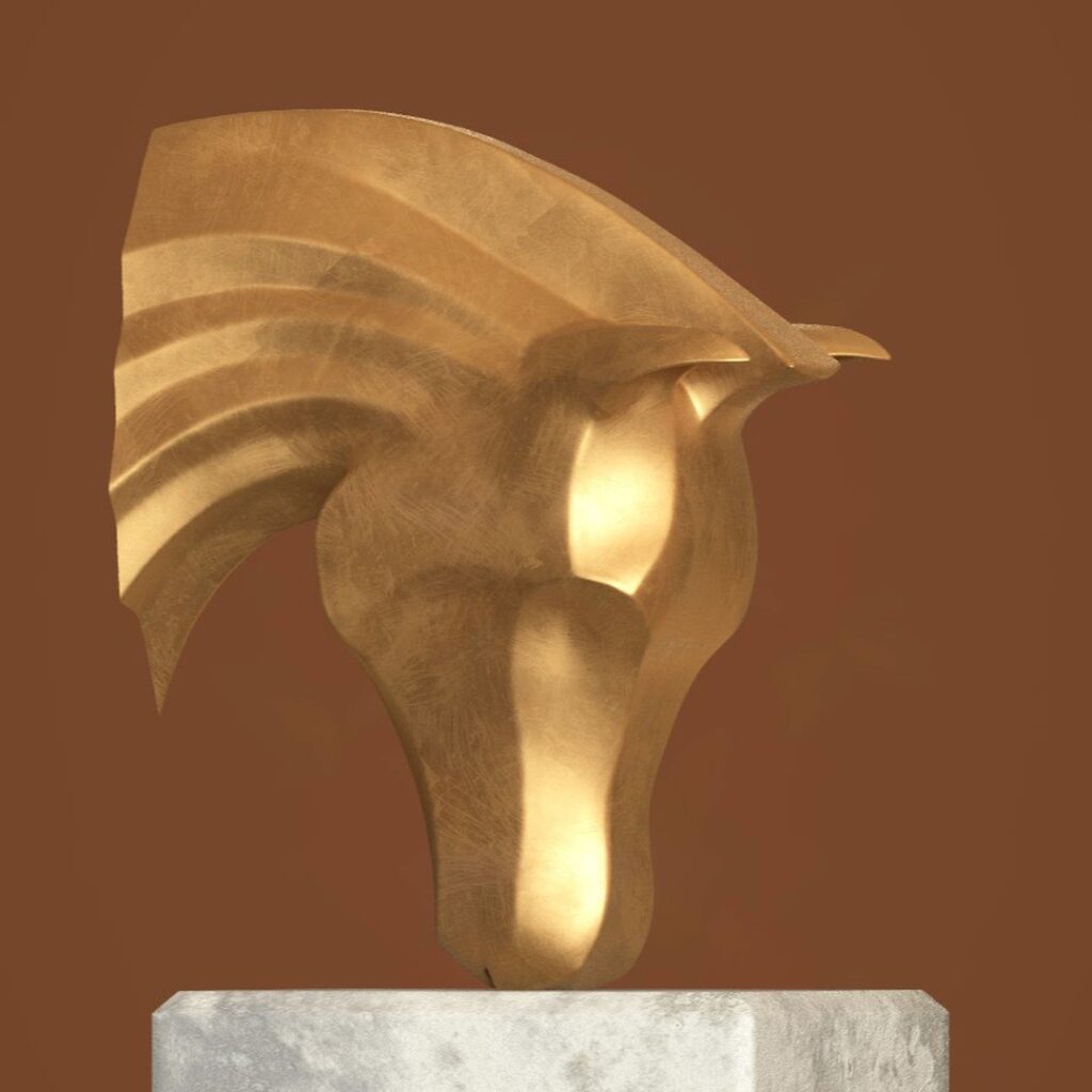 Head Horse Bronze #bronze #sculptureart #horse #horsehead