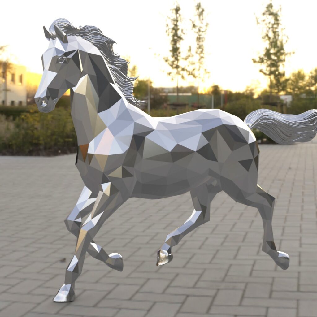 Horse LowPoly #horses_of_instagram #cheval #lowpoly #sculptures