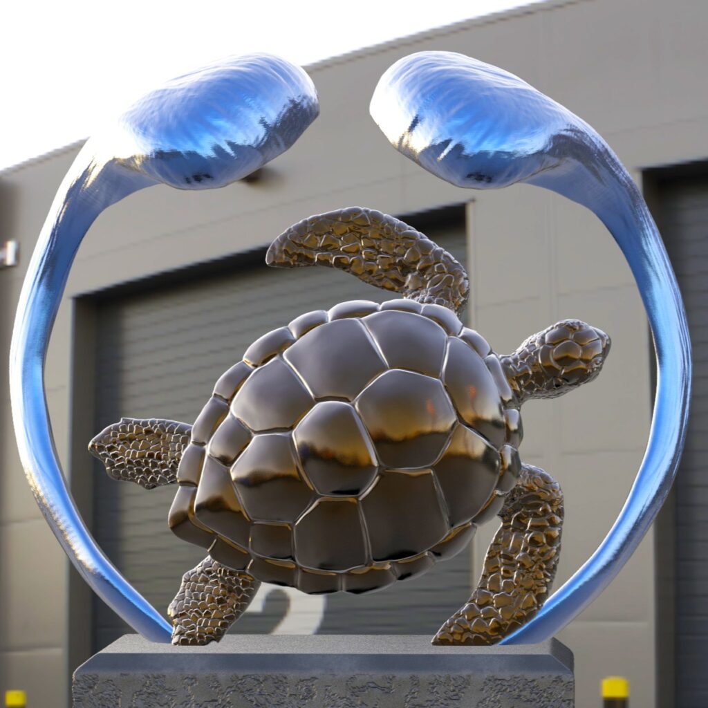 Sea turtle #seaturtles #sculptureartist #artiste