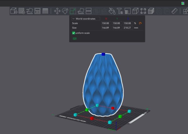 Vase design organique / Impression 3D premium en PLA – Image 5