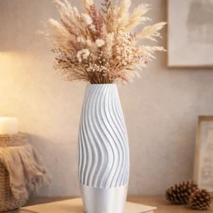 Vase bleu pastel