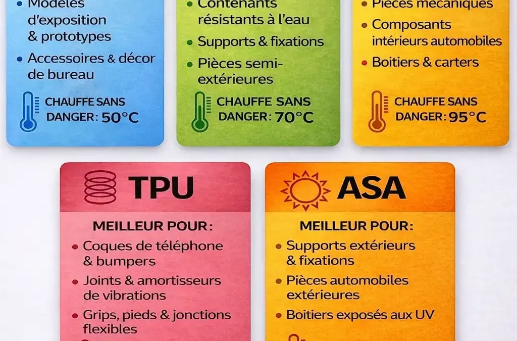 Quel filament pour ton impression 3D