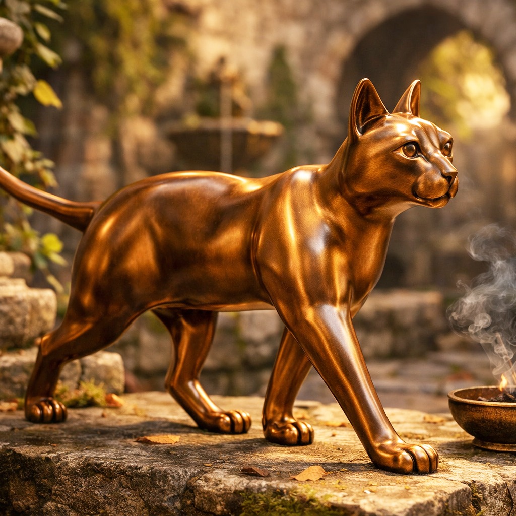 Cat 3D bronze / chat 3D bronze #chat #cat #bronze #catsculpture #catsculptures #chats #chat3d