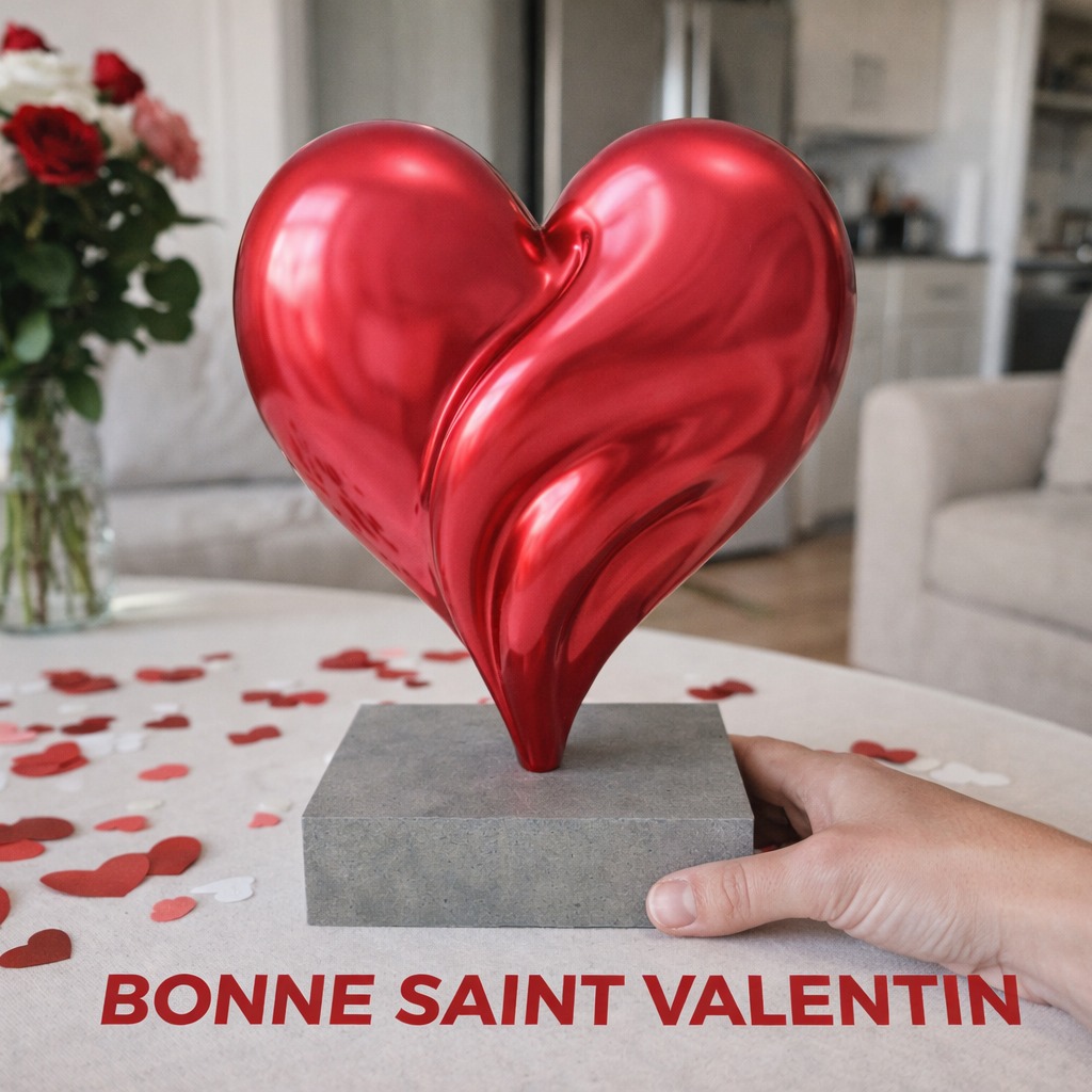 Bonne Sain Valentin #saintvalentin #saintvalentinâ¤ï¸ #happysaintvalentinesdayâ¤ï¸ #bonnesaintvalentinâ¤ï¸ #bonnesaintvalentin #coeursculpture #heartsculpture #coeur #heart