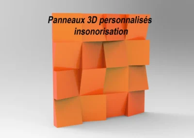 panneaux 3D insonorisation