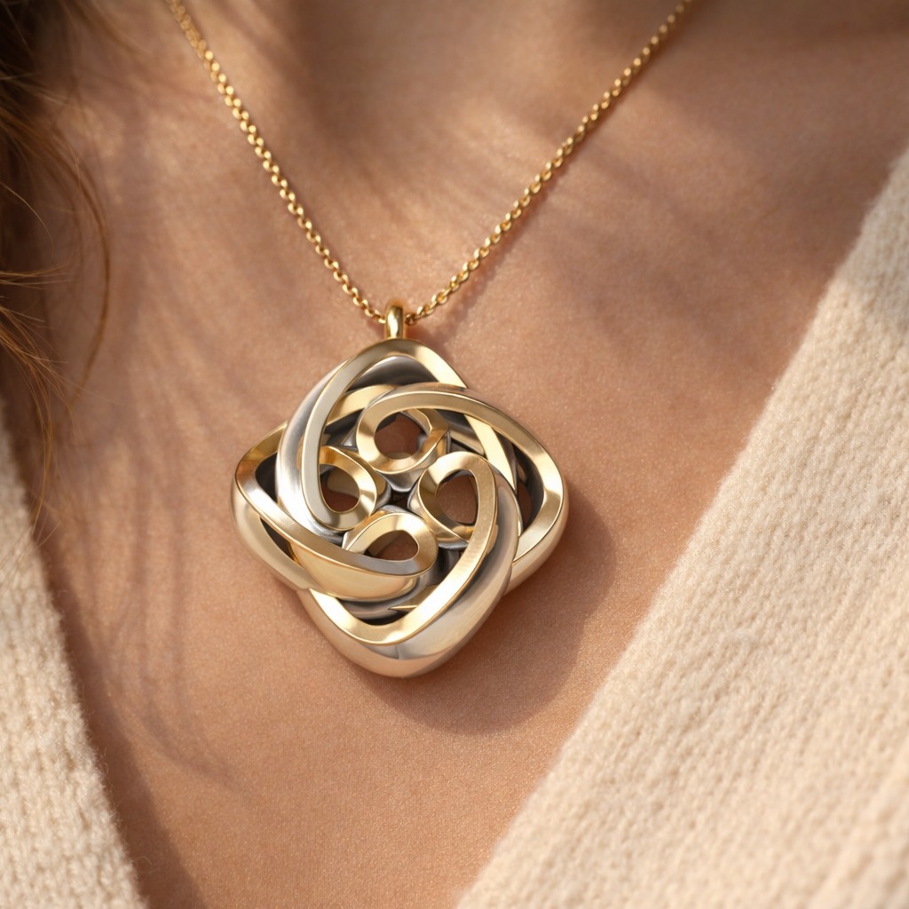 Bijou celtique, élégance intemporelle, unique. #BijouCeltique #Pendentif #JewelryDesign #BijouArtisanal #LuxuryJewelry #CelticStyle #BijouUnique #PendantLove #GoldAndSilver #HandmadeJewelry