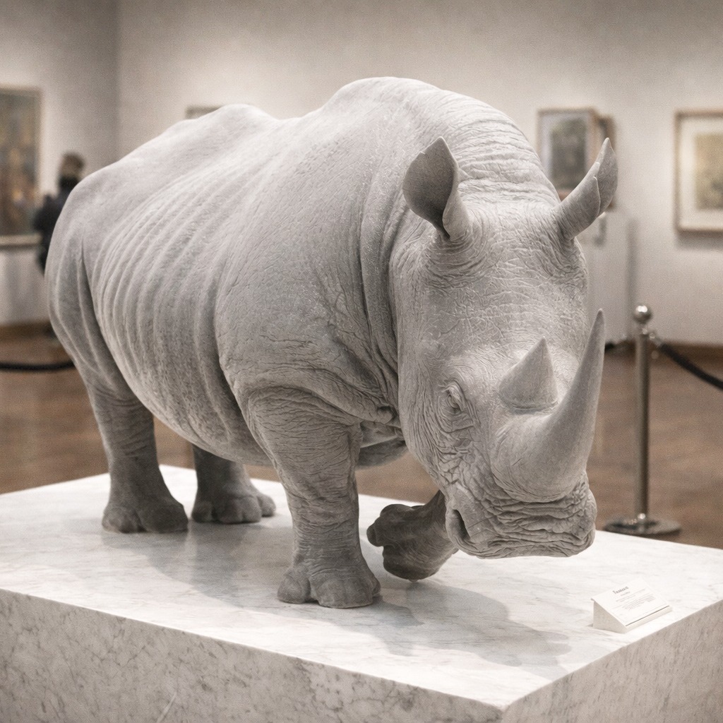 Rhinocéros 3D sculpture #rhinocéros #rhinoceros #rhinoceros3d #rhino #sculpture3d #3dmodeling
