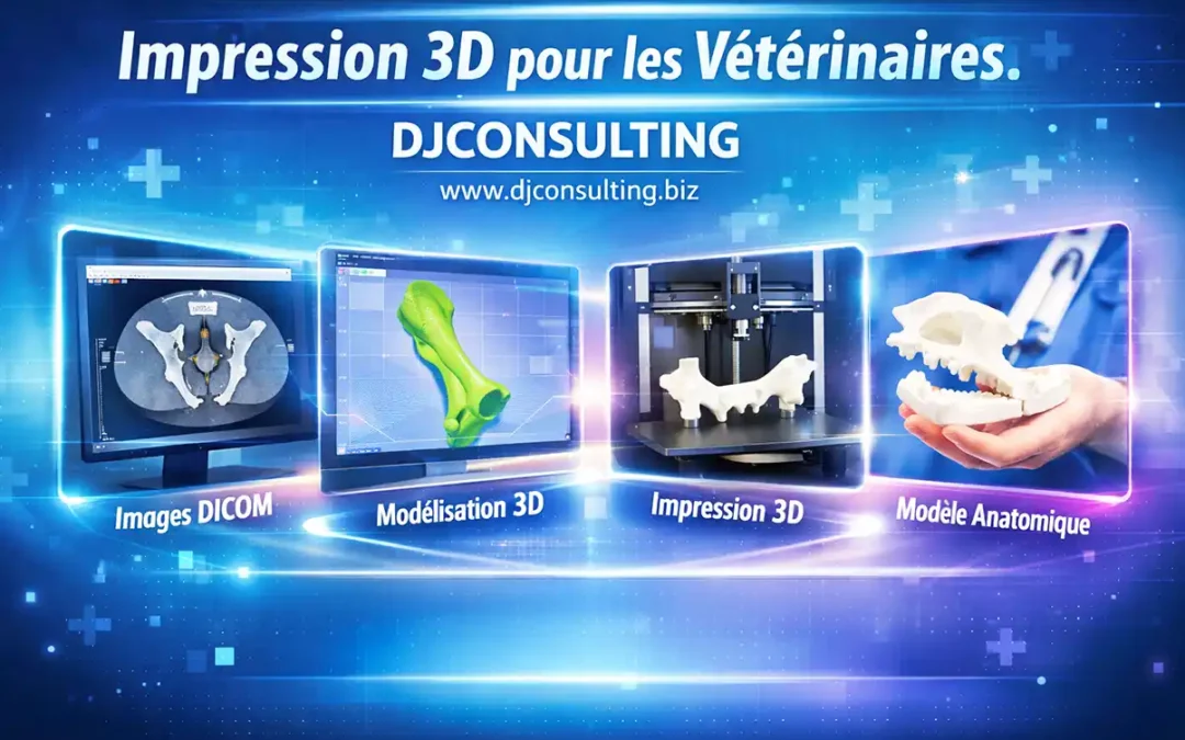 Impression 3D vétérinaire à partir d’images DICOM : un outil concret pour mieux préparer, mieux expliquer, mieux intervenir