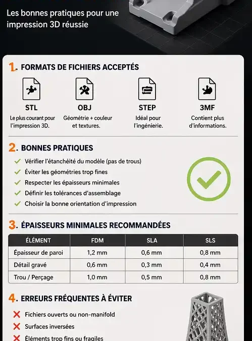 Comment préparer un fichier STL