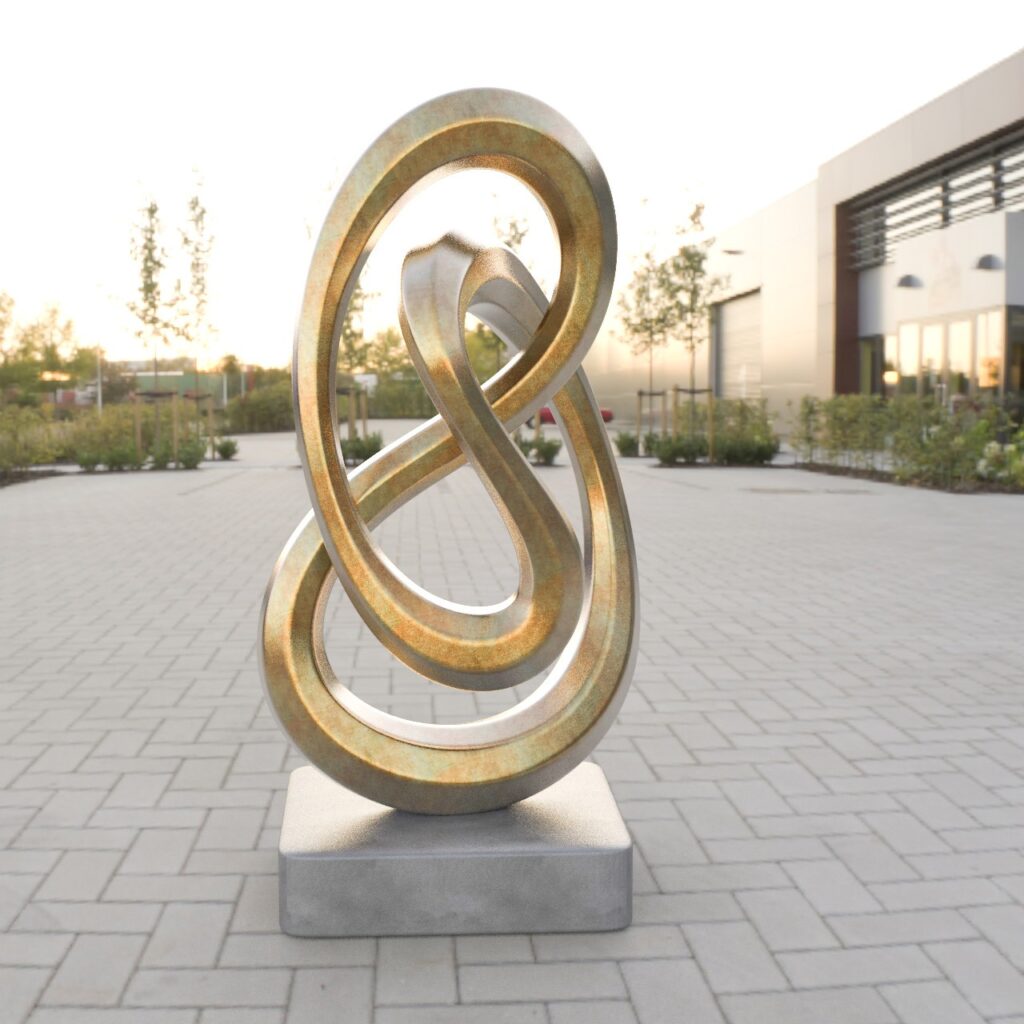 Sculpture abstraite.