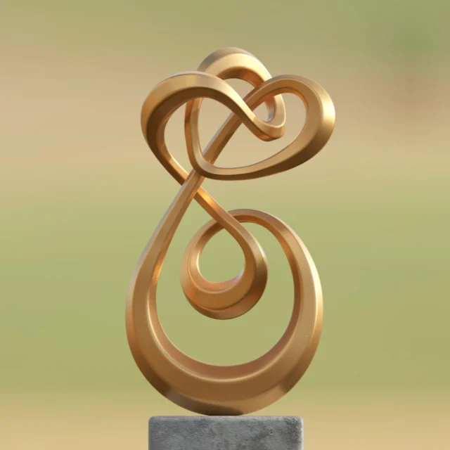 Sculpture Abstraite

#abstraitart #digitalart #goldpaint